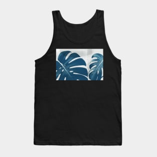 Blue Monstera #5 Tank Top